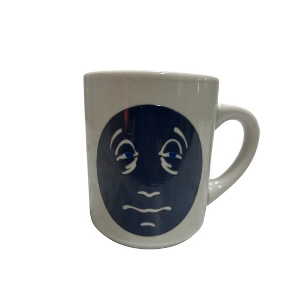 VTG Denny's Til Dawn Cream/Dark Teal Ceramic Heat Activated Moon Coffee Tea Mug - Picture 4 of 10